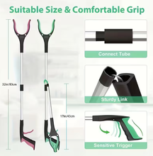 Load image into Gallery viewer, Heavy-Duty Steel Folding Trash Picker – 32" with Magnet & Anti-Slip Handle