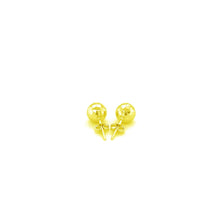 Load image into Gallery viewer, 14k Yellow Gold Ball Earrings with Faceted Texture