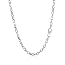Load image into Gallery viewer, 3.5mm 14k White Gold Pendant Chain with Textured Links