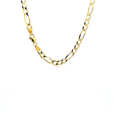 Load image into Gallery viewer, 10K Yellow Gold Solid Figaro Chain (4.50 mm)