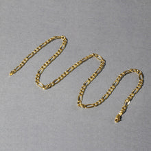 Load image into Gallery viewer, 10K Yellow Gold Solid Figaro Chain (4.50 mm)