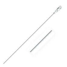 Load image into Gallery viewer, Rhodium Plated 1.2mm Sterling Silver Snake Style Chain
