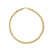 将图片加载到图库查看器,14k Yellow Gold Rapunzel Woven Necklace