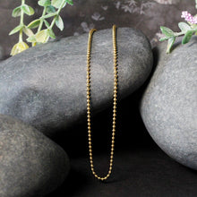 Load image into Gallery viewer, 18k Yellow Gold Bead Chain 1.5mm (1.50 mm)