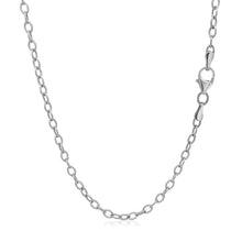 Load image into Gallery viewer, 2.5mm 14k White Gold Pendant Chain with Textured Links