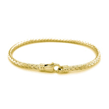 Load image into Gallery viewer, Fancy Weave Bangle in 14k Yellow Gold (3.0mm)