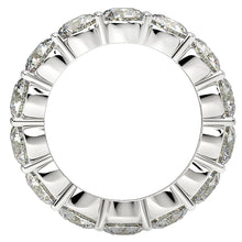 Load image into Gallery viewer, Round Cut Lab Grown Diamond Eternity Ring in 14k White Gold (6 cttw FG/VS2)