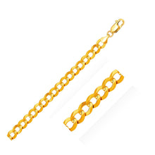 Load image into Gallery viewer, 14k Yellow Gold Solid Curb Bracelet 10.0mm