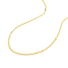 Load image into Gallery viewer, 2.5mm 14k Yellow Gold Pendant Chain with Textured Links