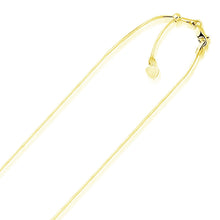 将图片加载到图库查看器,14k Yellow Gold Adjustable Snake Chain 0.85mm