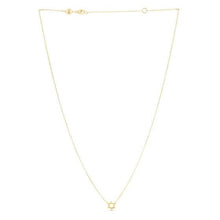 Load image into Gallery viewer, 14k Yellow Gold Star of David Necklace