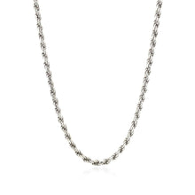 Load image into Gallery viewer, Sterling Silver 2.9mm Diamond Cut Rope Style Chain