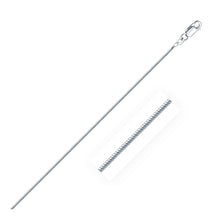 将图片加载到图库查看器,Rhodium Plated 1.3mm Sterling Silver Snake Style Chain