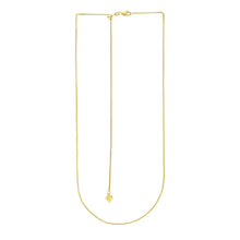 Load image into Gallery viewer, 14k Yellow Gold Adjustable Wheat Chain 1.0mm