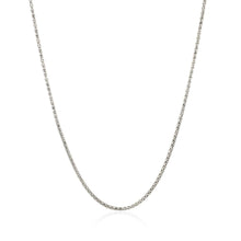 Load image into Gallery viewer, 14k White Gold Adjustable Popcorn Chain 1.3mm
