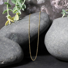 Load image into Gallery viewer, 10k Yellow Gold Diamond Cut Cable Link Chain (1.10 mm)