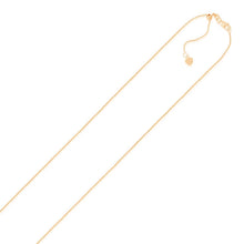 将图片加载到图库查看器,14k Rose Gold Adjustable Cable Chain 0.9mm