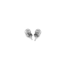 Load image into Gallery viewer, 14k White Gold Classic Round Stud Earrings (5.0 mm)