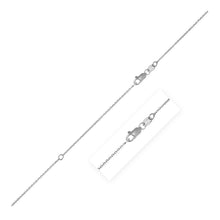 Load image into Gallery viewer, Extendable Cable Chain in 14k White Gold (0.8mm)