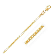Load image into Gallery viewer, 10k Yellow Gold Mariner Link Anklet 1.7mm