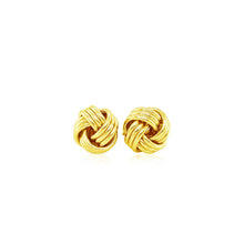 Load image into Gallery viewer, Love Knot Post Earrings in 14k Yellow Gold