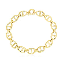 Load image into Gallery viewer, 14k Yellow Gold High Polish Mariner Link Bracelet (8.8mm)