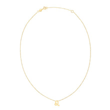Load image into Gallery viewer, 14K Yellow Gold Leo Necklace