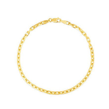 Load image into Gallery viewer, 14k Yellow Gold French Cable Chain Bracelet (2.50 mm)