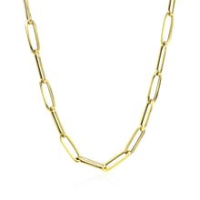 Load image into Gallery viewer, 14K Yellow Gold Bold Paperclip Chain (4.2 mm)