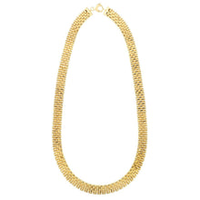 Load image into Gallery viewer, 14k Yellow Gold Faceted Panther Link Chain Necklace