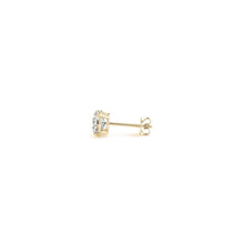 Load image into Gallery viewer, 1/2 cttw Lab Grown Round Diamond Stud Earrings 14k Yellow Gold (G/VS2)