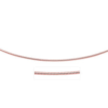 Load image into Gallery viewer, 14k Rose Gold Necklace in a Round Omega Chain Style
