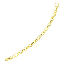Load image into Gallery viewer, 14k Yellow Gold Cable Chain Design Bracelet