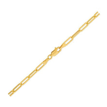 Load image into Gallery viewer, 14K Yellow Gold Lite Paperclip Anklet (3.2mm)