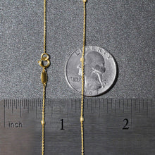 Load image into Gallery viewer, Bead Links Pendant Chain in 14k Yellow Gold (1.5mm)