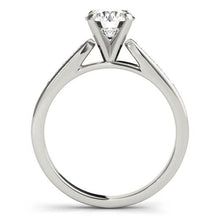 将图片加载到图库查看器,14k White Gold Single Row Diamond Engagement Ring (1 cttw)