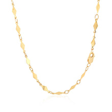 Load image into Gallery viewer, 14K Yellow Gold Polished Diamond Motif Chain (3.0mm)