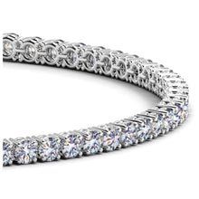Load image into Gallery viewer, Lab Grown Round Diamond Tennis Bracelet in 14k White Gold (4 cctw F/G VS2/SI1)