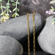 Load image into Gallery viewer, 14K Yellow Gold Paperclip Chain (2.5mm)