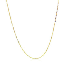 Load image into Gallery viewer, 18k Yellow Gold Diamond Cut Cable Link Chain (0.80 mm)