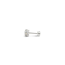 Load image into Gallery viewer, 1/2 cttw Lab Grown Round Diamond Stud Earrings 14k White Gold (G/VS2)