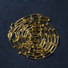 Load image into Gallery viewer, 10K Yellow Gold Paperclip Chain (2.50 mm)