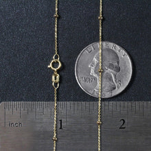 Load image into Gallery viewer, Bead Links Saturn Chain in 14k Yellow Gold (3.5mm)