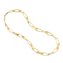 Load image into Gallery viewer, 14K Yellow Gold Italian Oval Links Necklace