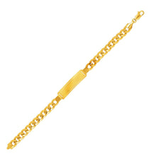 Load image into Gallery viewer, 14k Yellow Gold Men's ID Cuban Chain Bracelet
