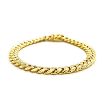 Load image into Gallery viewer, 7.5mm 14k Yellow Gold Semi Solid Miami Cuban Bracelet