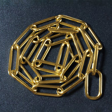 将图片加载到图库查看器,14k Yellow Gold Rounded Paperclip Chain Necklace