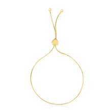 Load image into Gallery viewer, 14k Yellow Gold Adjustable Lariat Style Heart Motif Bracelet
