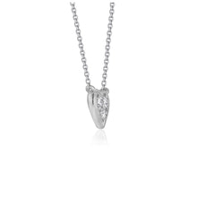 Load image into Gallery viewer, Diamond Heart Design Pendant in 14k White Gold