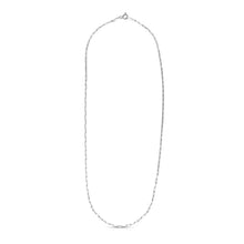 Load image into Gallery viewer, Sterling Silver Rhodium Plated Paperclip Chain (1.8 mm)